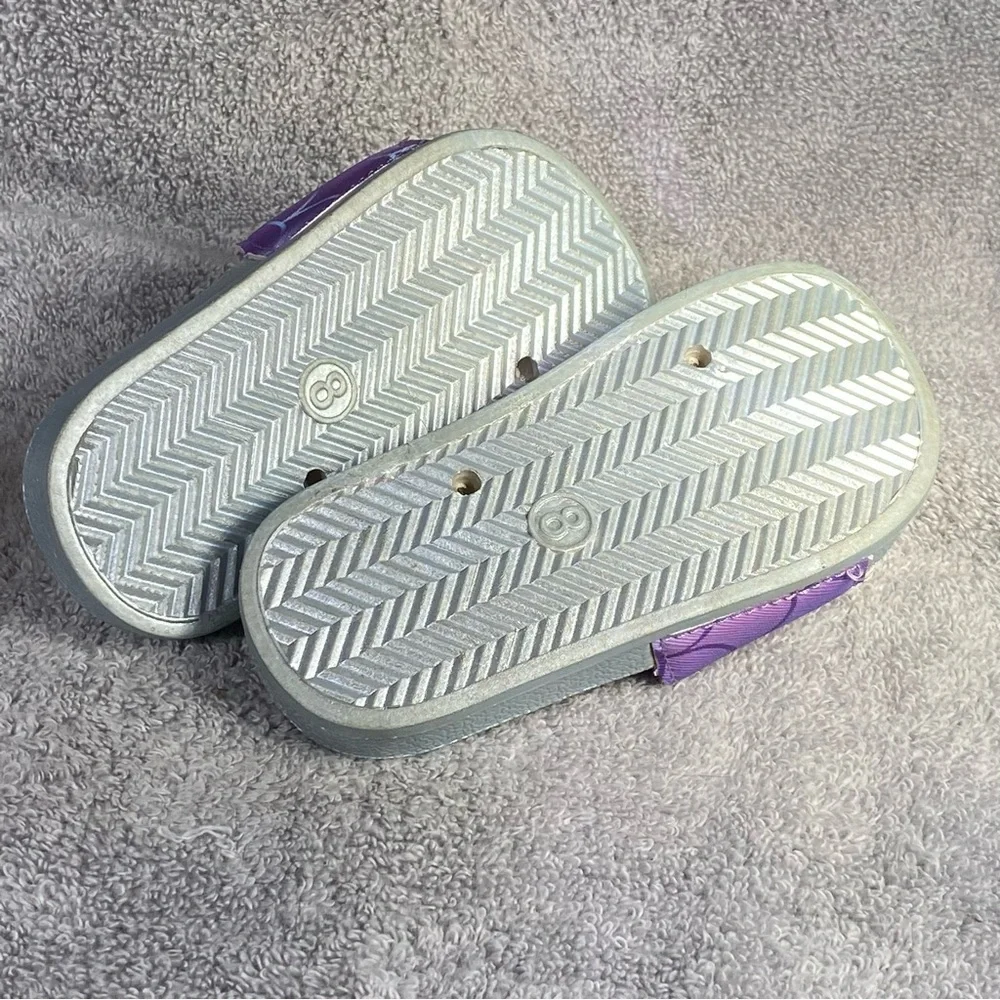 Girls‎ Size 8 Sandal’s Shoes Purple Slip On
